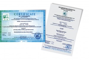 DIO-Zertifikat der Firma Hermes