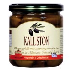 KALLISTON Grüne Chalkidiki Oliven gefüllt mit Feta in nativem Olivenöl extra